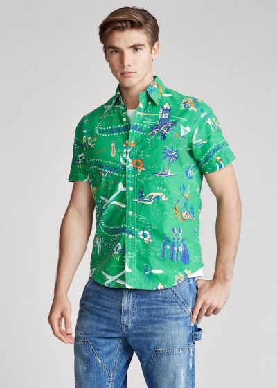 Polo Ralph Lauren Classic Fit Tropical Skjorter Herre Danmark (XMKPB9031)